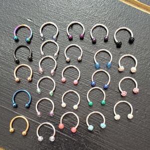 LABRET SNUG HORSESHOE BODY JEWELRY-BUNDLE LISTING